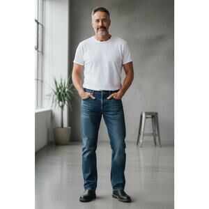 Wrangler Rustler Jeans Mens Heavyweight Sz 42W Blue High Rise 43.5 L Straight